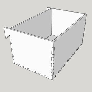 Laser Cut French Cleat Brackets and storage box Digital Files image 4