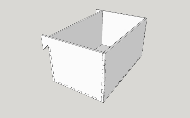 Laser Cut French Cleat Brackets and storage box Digital Files image 4