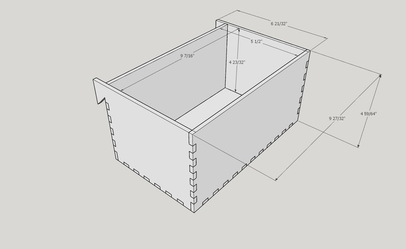 Laser Cut French Cleat Brackets and storage box Digital Files image 5