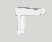 Laser Cut French Cleat Brackets and storage box - Digital Files