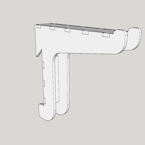 Laser Cut French Cleat Brackets and storage box - Digital Files