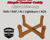Digital Files for 4" Round or Square Coaster Caddy