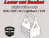 Digital Files for Laser cut Basket - great for Easter and Spring decorations!