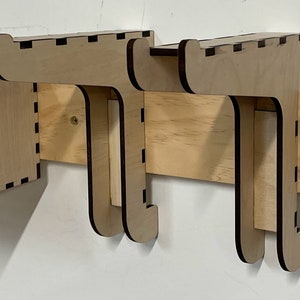 Laser Cut French Cleat Brackets and storage box Digital Files image 7