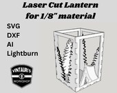 Laser Ready Camping Candle Lantern - Digital Files
