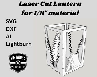 Laser Ready Camping Candle Lantern - Digital Files
