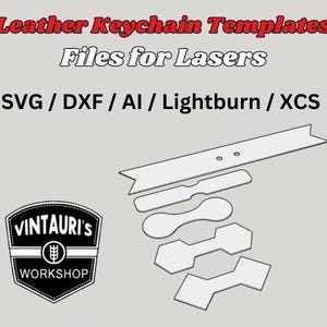 Leather Keychain Templates for Laser
