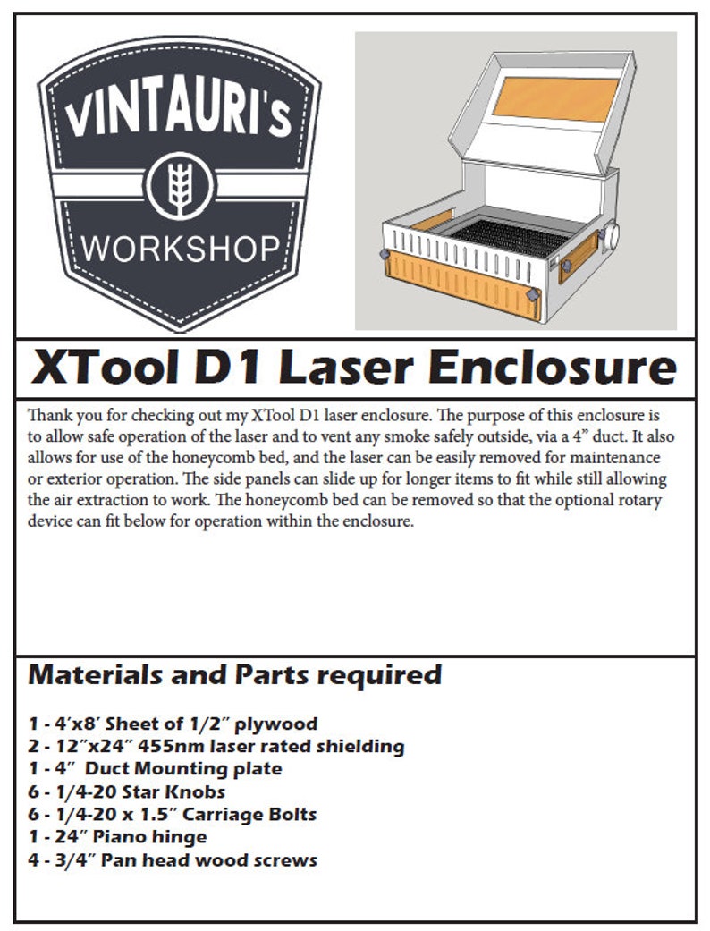 DIY Laser Enclosure plans image 2