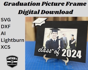 Laser Ready 5 x 7" Graduation Picture Frame - Digital Files