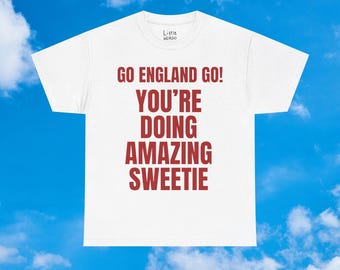 You're Doing Amazing England Baby Tee | It’s Coming Home Shirt | Funny England Top | Women's Football Outfit | World Cup Baby Tee