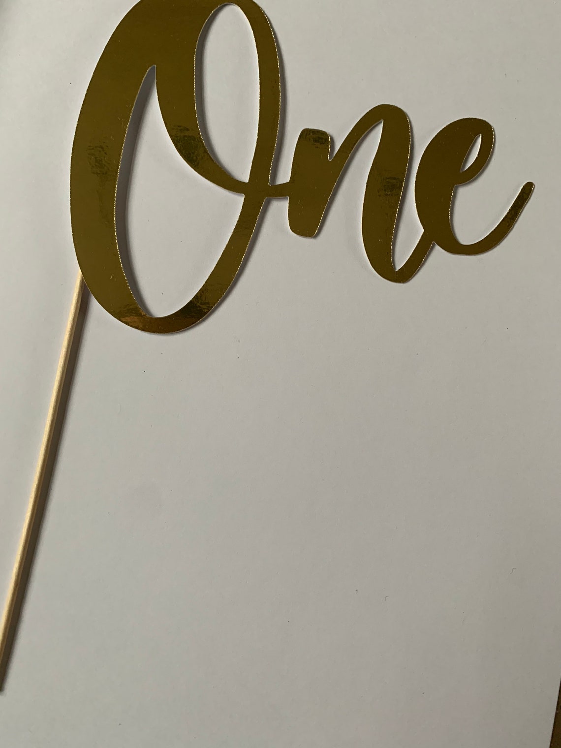 One Cake Topper First Birthday Cake Topper - Etsy UK