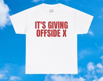 It's Giving Offside England Baby-t-shirt | It's Coming Home-tröja | Rolig England-topp | Fotbollsoutfit för dam | Stor VM-t-shirt
