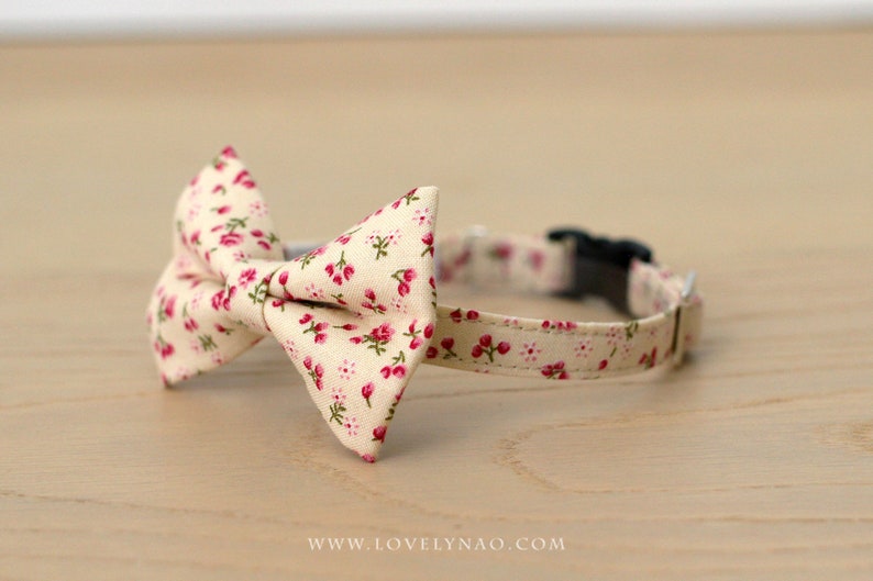 Jasmine Cat Bow Tie Collar image 2