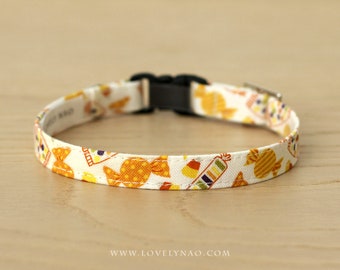 Halloween Cat Collar - Trick or Treat (Cream)