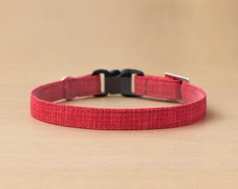 Christmas Cat Collar - Winter Wonder Lane (Red)