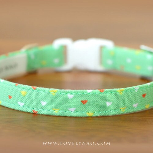 Lovely Dots Cat Collar Rose Pink Etsy