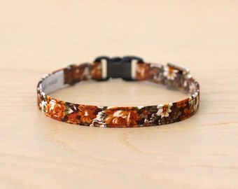 Twilight Garden Cat Collar (Brown)