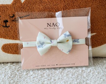 Bow Tie Cat Collar - "Bunnies" - Easter Bunny Cat Collar with Bow / Breakaway or Non-Breakaway / Pastel, Bunny / Cat, Kitten, Small Dog