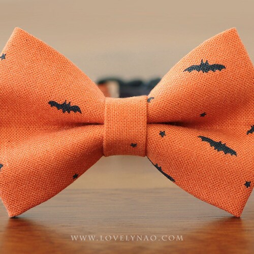 Candy Corn Halloween Cat Bow Tie Collar Etsy