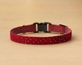 Christmas Cat Collar - Holly Jolly (Red)