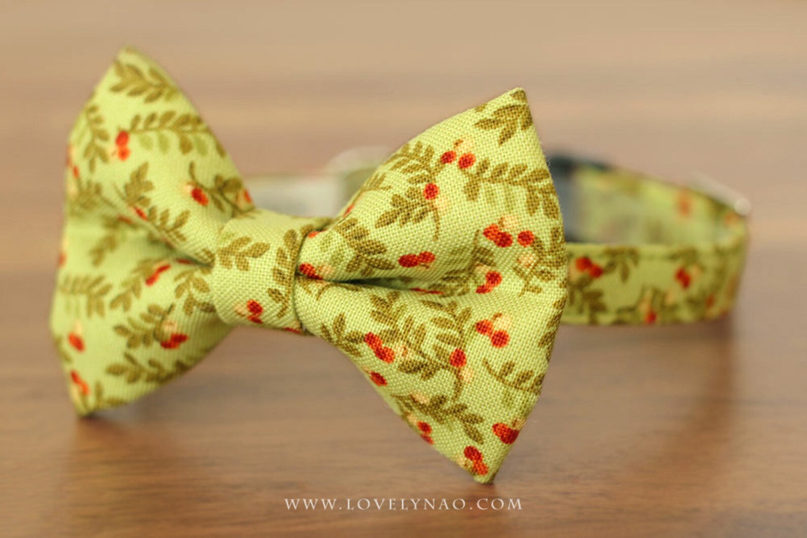 Christmas Cat Bow Tie Collar Winter Berry Green / Holiday Etsy
