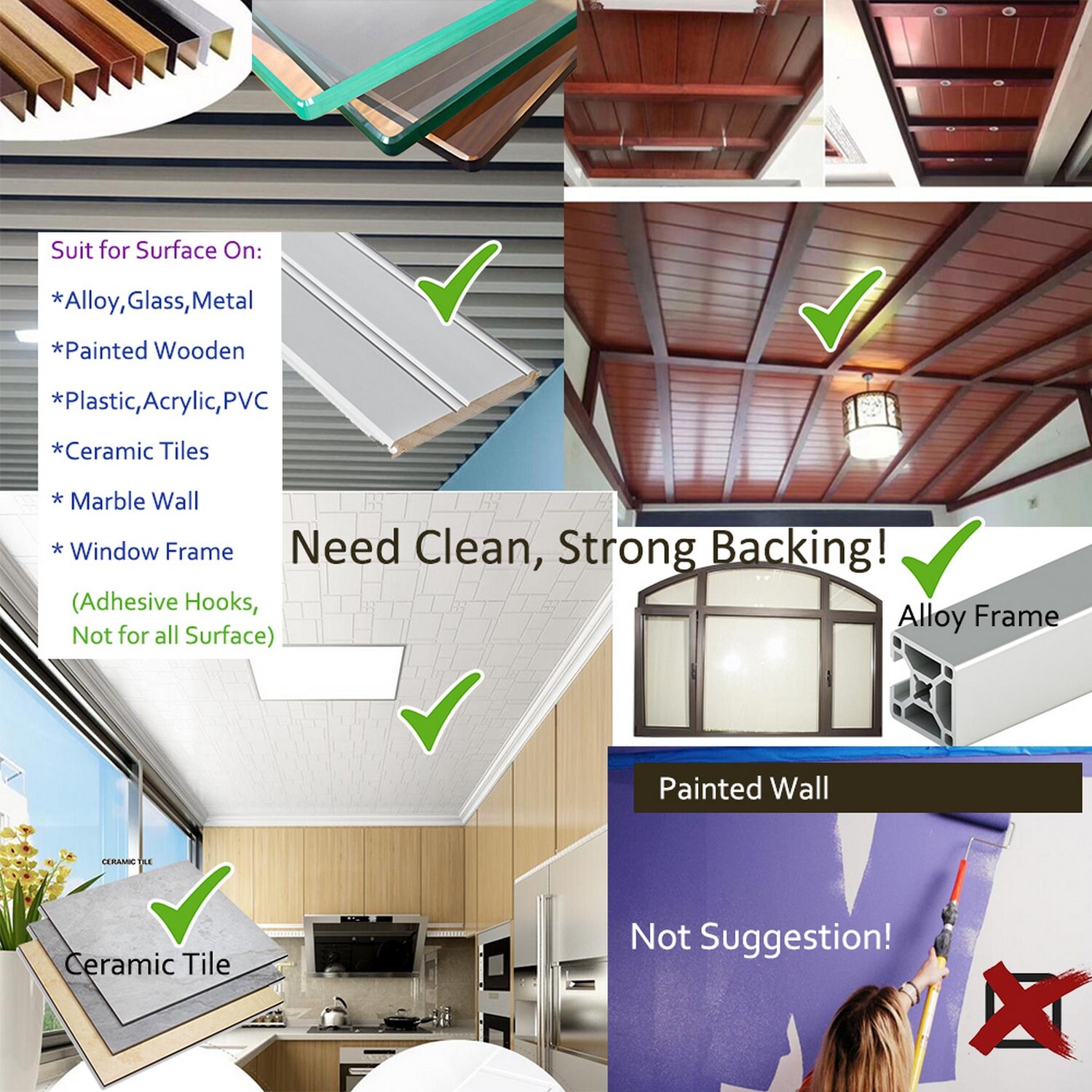 Multipropósito Suspensión de techo pequeño y ganchos de pared | Etsy