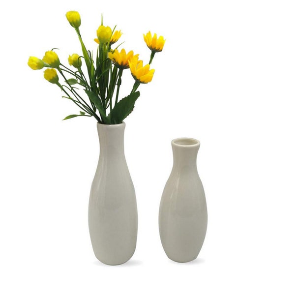 White Bud Vase Etsy