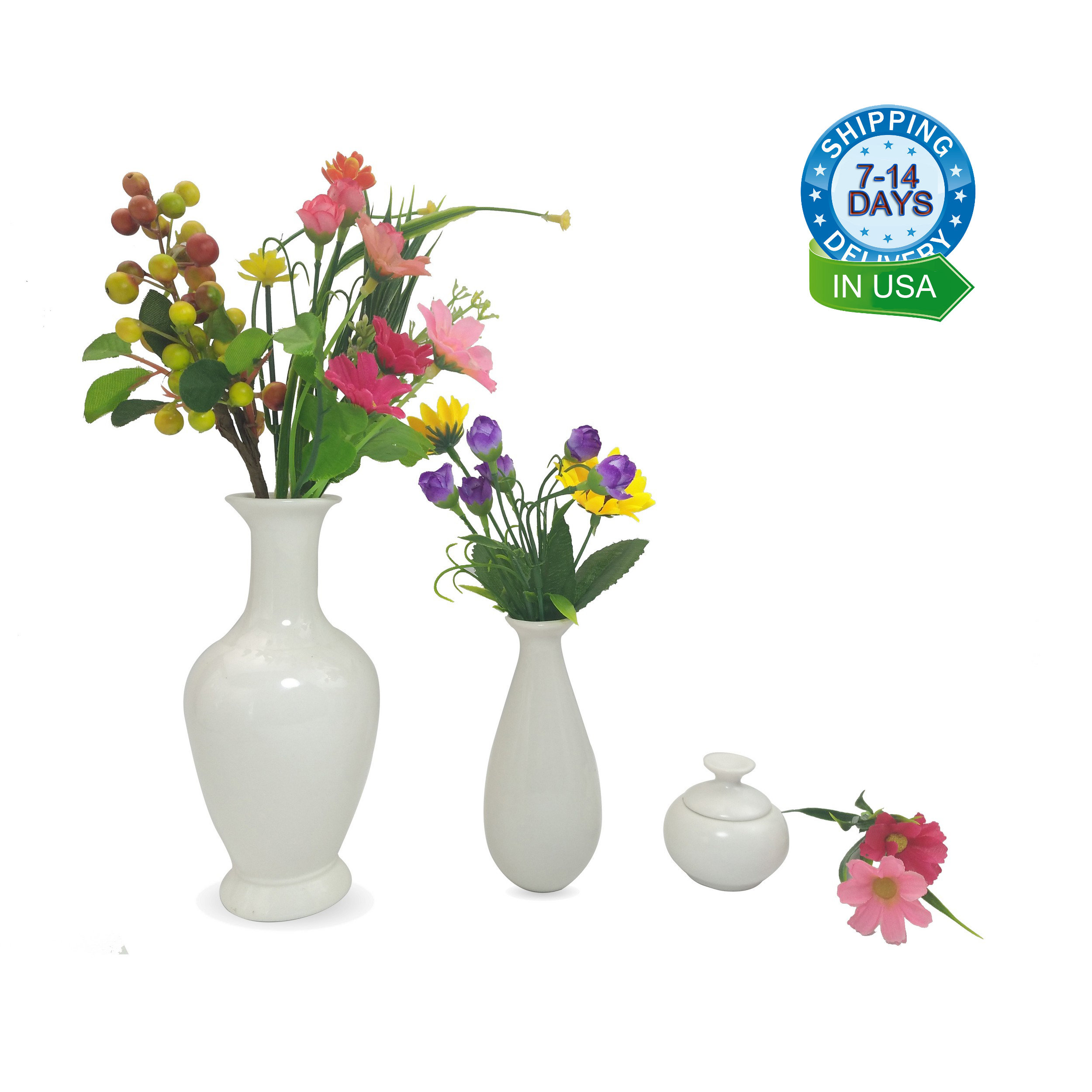 3 Little Buddies Ceramic Bud Vase Small Vases Jar For Etsy