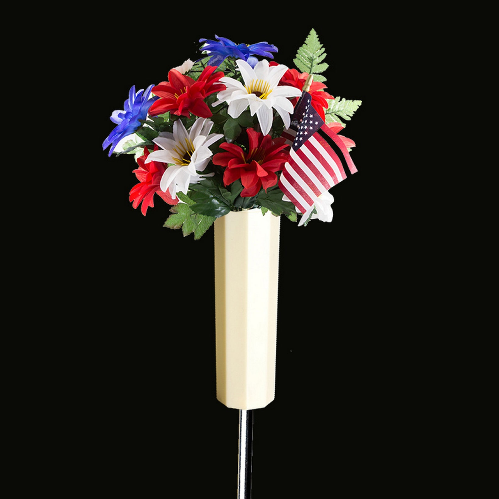 Last Long Cemetery Vases Memorial Flower Holder With Metal Etsy
