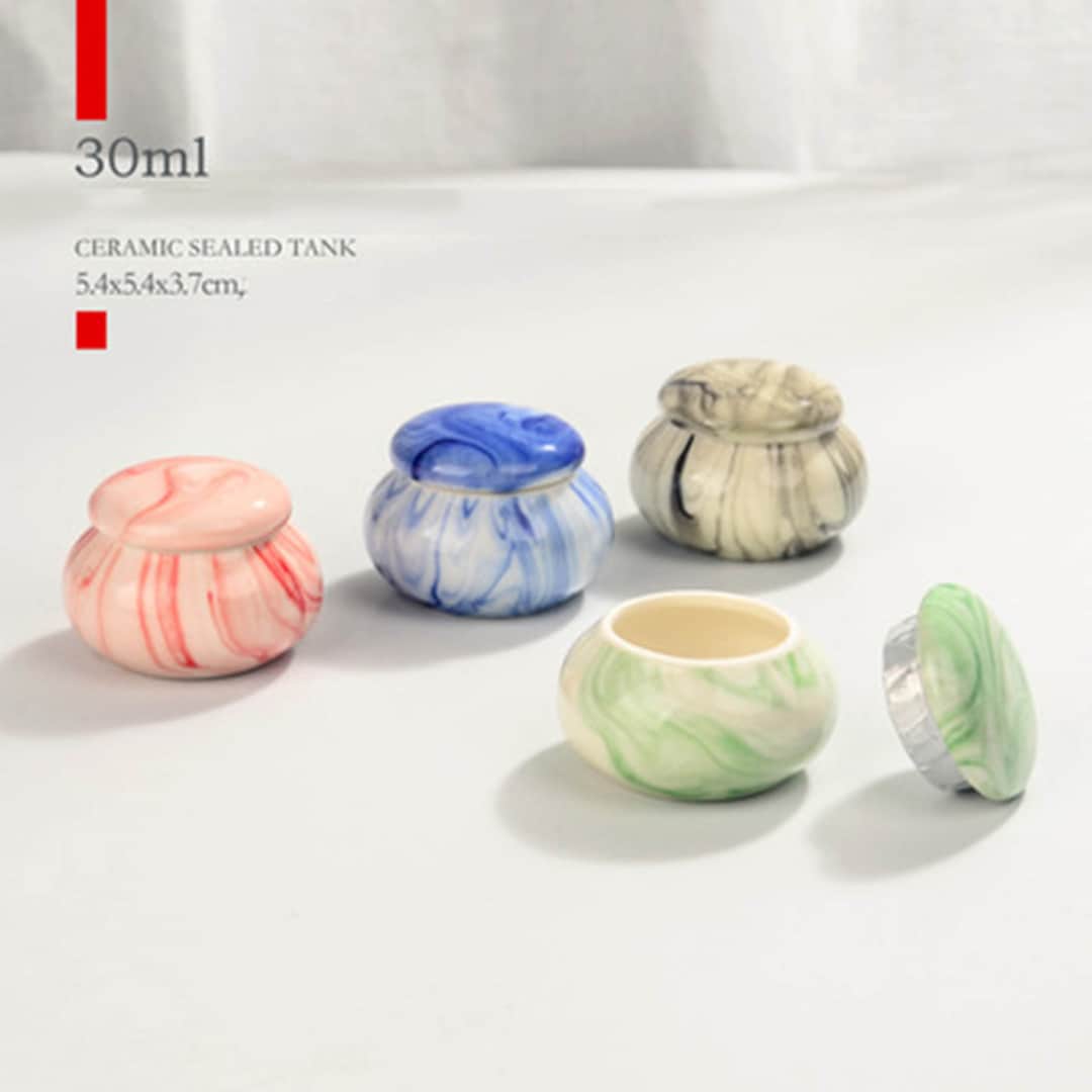 Ceramic Jars Wholesale Pickles With Airtight Lid,mini Portable Tin Cans Tea Container,mini Jars