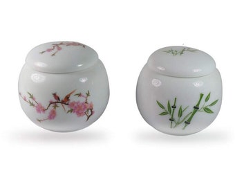 Pot en céramique contenant exquis, petit pot en céramique émaillée, accessoires de bureau pour femme, vase miniature unique