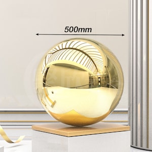 500mm ,Stainless Steel Garden Mirror Globe, Polished Ornament Sphere, for Home Pond Outdoor Swimming Pool Decoration