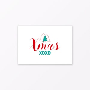 Carte postale « Xmas XOXO » DIN A6