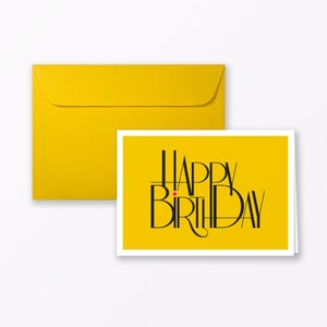 Biglietto d'auguri Biglietto pieghevole “Happy Birthday” A6 con busta