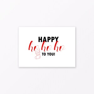 Cartolina "Happy Ho Ho Ho" A6