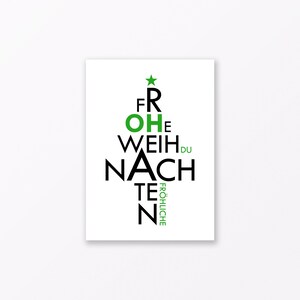 Postal navideña "Oh, eres feliz" DIN A6