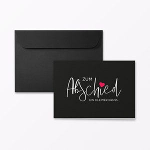 Rouwkaart "Afscheid nemen" vouwkaart A6 over incl. envelop + afwerking