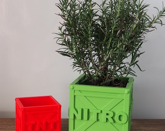 Video Game inspired Indoor Plant Pots/Desk Tidier