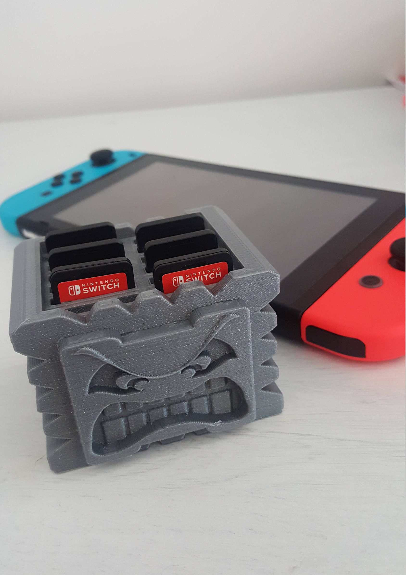 hval Lav Bi Nintendo Thwomp Inspired Switch Cartridge Storage Box - Etsy
