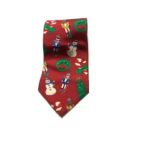 Vintage Rare Christmas Santa Necktie Mens Suit ties Christmas Celebration Novelty Christmas Gift for Men Cartoon Ties Merry Christmas