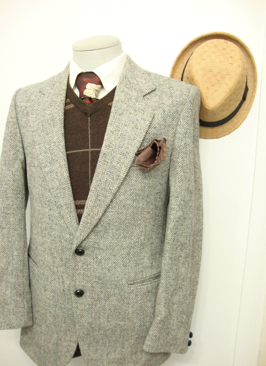 Grey tweed sports jacket hotsell