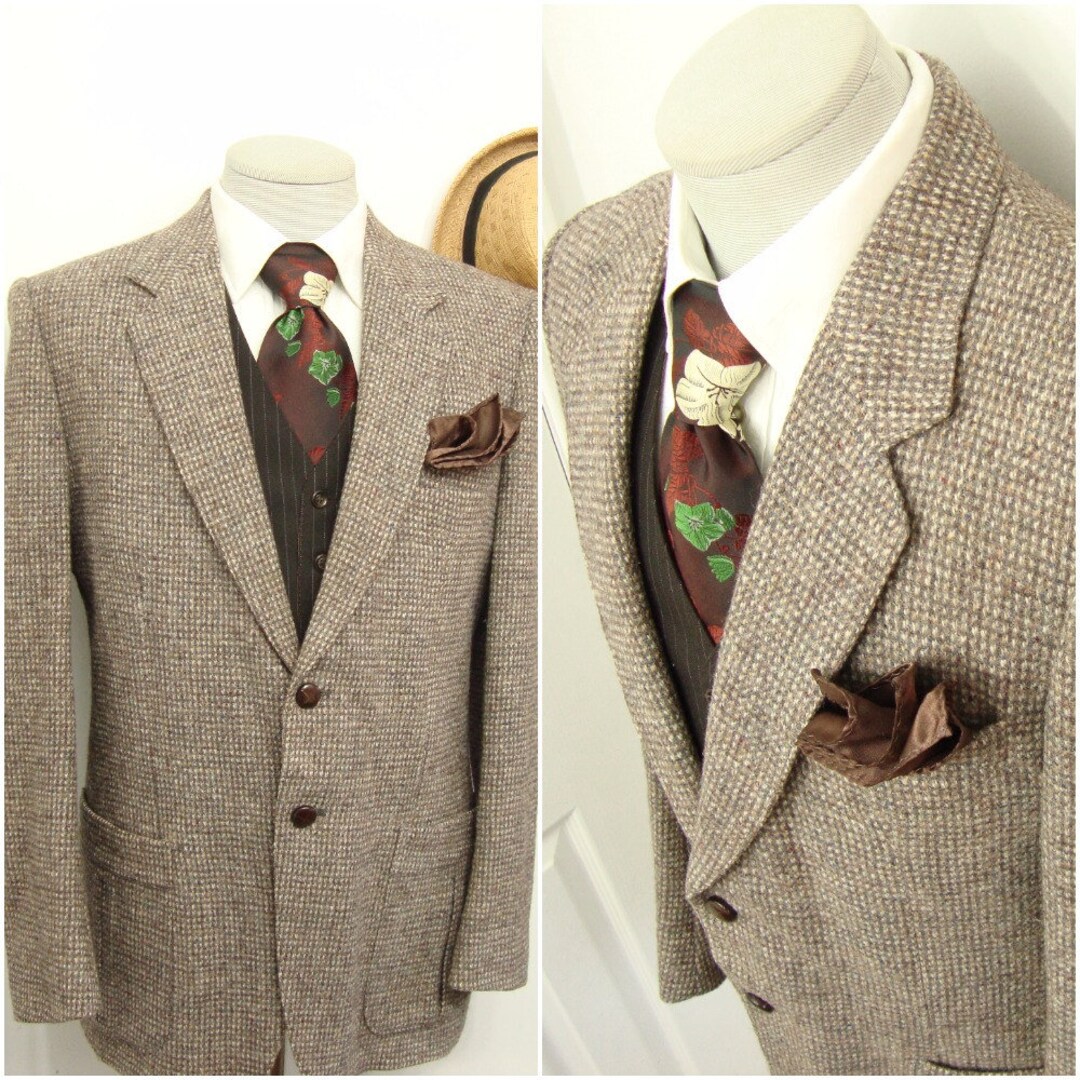 ジャケット・アウター FUJI TWEED CLASSIC COAT BROWN size 6 il_1080xN.1837628078_4cxu.jpg