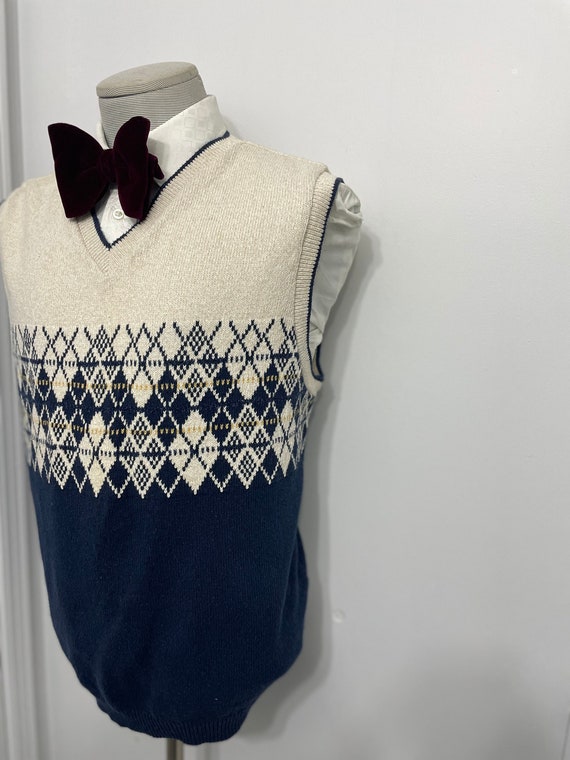 Vintage Ultra Sweater Wool Vest Waistcoat Mens Sw… - image 1