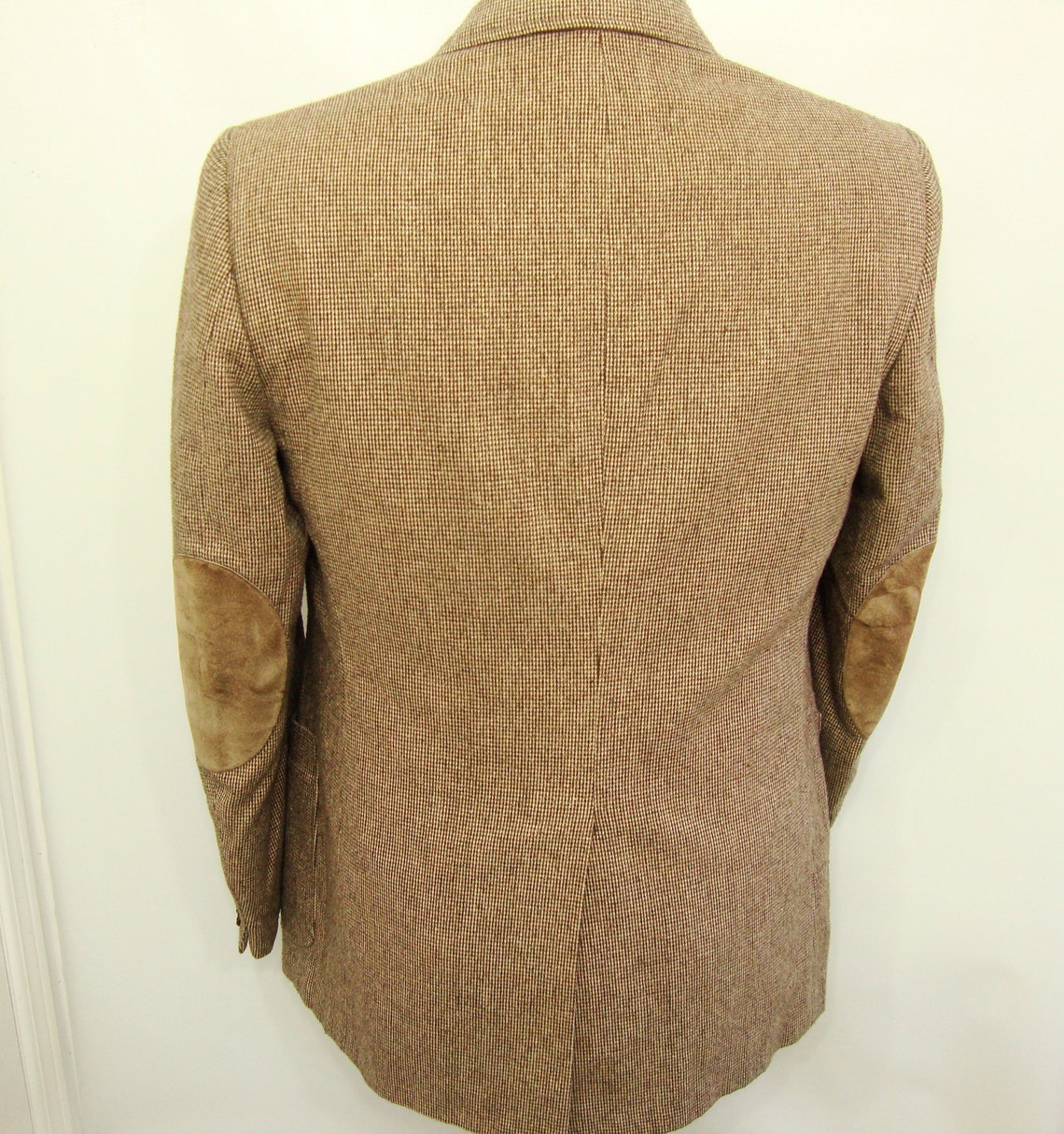1960s Vintage Elbow Patch Tweed Sport Coat Mens Dirt Brown | Etsy