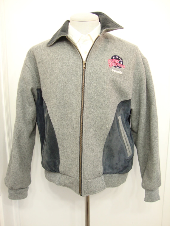 Vintage PLANET HOLLYWOOD Jacket / Bomber Sport Varsity Jackets  