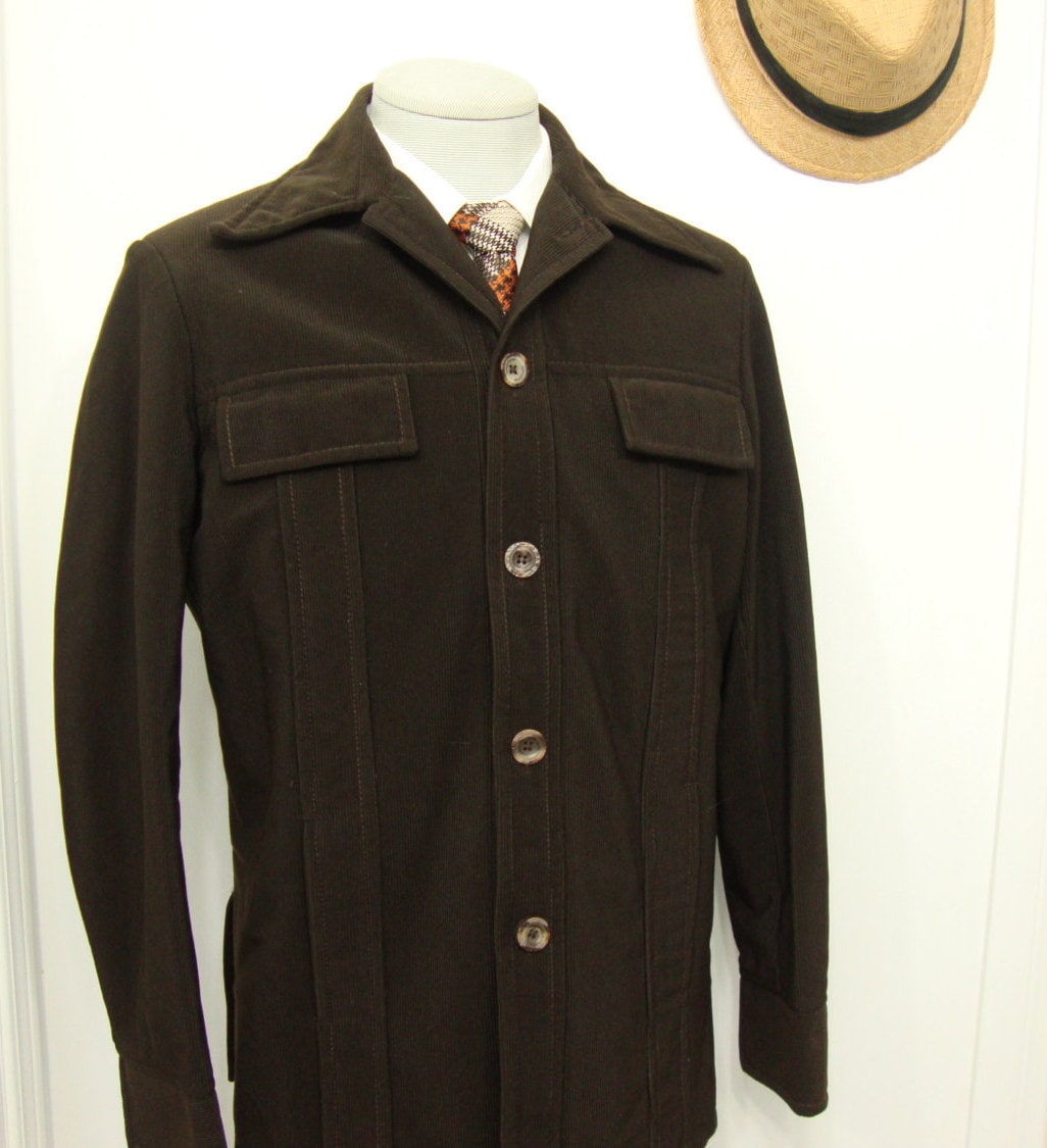 1960 S Veste De Costume Velours Cotele Ultra Vintage Etsy