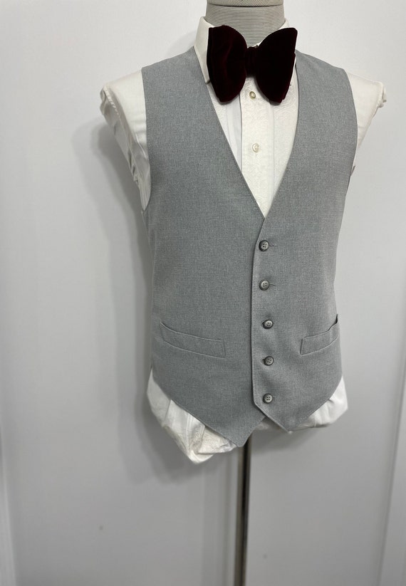 1970s Vintage Wool Suit Vest Mens Suit Waistcoat … - image 6
