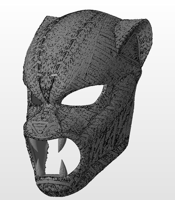 3d Datei Von Black Panther Zeremonielle Masken Von Black Etsy