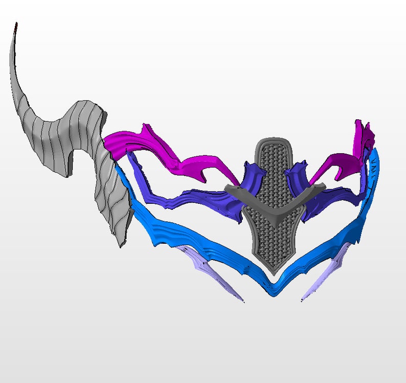 3D Model of Kingsglaive Nyx Ulric mask from Final Fantasy XV