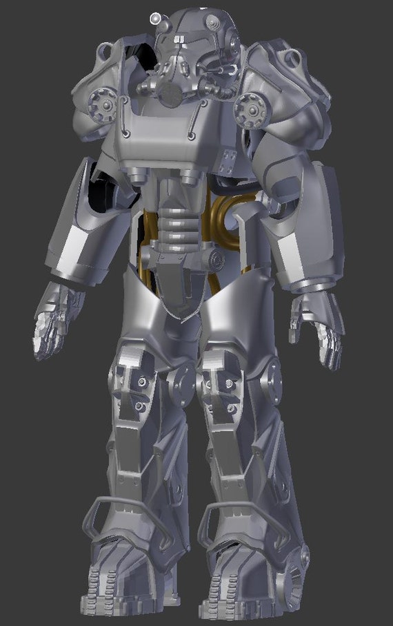 Fallout 4 Power Armor T60 Armor for 3Dprinting wearable suit from